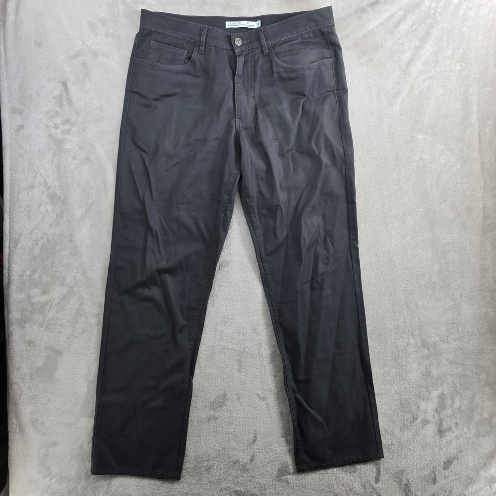Criquet Comfort Canvas‎ Pants Mens 32x29 Five Pocket Outdoor Casual Golf